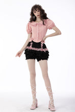 Load image into Gallery viewer, Pink princess heart button doll collar blouse IW090