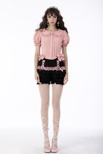 Load image into Gallery viewer, Pink princess heart button doll collar blouse IW090