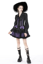Load image into Gallery viewer, Bat wing collar gemstone corsage blouse IW094