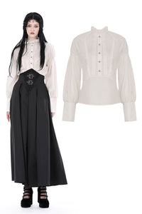 Steampunk puff sleeves blouse  IW102