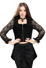 Load image into Gallery viewer, Women Black Medieval Gothic Vampire jacket JW089 - Gothlolibeauty