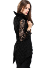 Load image into Gallery viewer, Women Black Medieval Gothic Vampire jacket JW089 - Gothlolibeauty