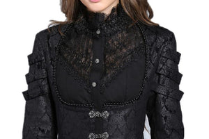 Gothic floor-length cocktail gown jacket coat JW091 - Gothlolibeauty