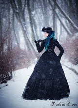 Load image into Gallery viewer, Gothic floor-length cocktail gown jacket coat JW091 - Gothlolibeauty