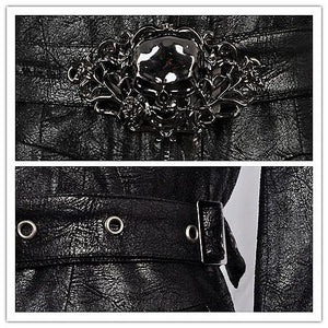 Gothique asymmetric bouffancy robe jacket with ghost belt JW093 - Gothlolibeauty