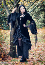 Load image into Gallery viewer, Gothic noble velvet pleated cocktail jacket JW104 - Gothlolibeauty