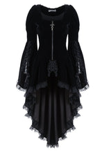 Load image into Gallery viewer, Gothic noble velvet pleated cocktail jacket JW104 - Gothlolibeauty