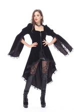Load image into Gallery viewer, Gothic noble velvet pleated cocktail jacket JW104 - Gothlolibeauty