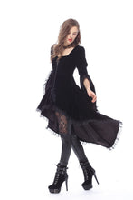 Load image into Gallery viewer, Gothic noble velvet pleated cocktail jacket JW104 - Gothlolibeauty