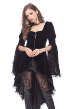 Load image into Gallery viewer, Gothic noble velvet pleated cocktail jacket JW104 - Gothlolibeauty