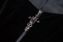 Load image into Gallery viewer, Gothic noble velvet pleated cocktail jacket JW104 - Gothlolibeauty