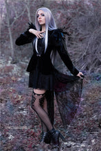 Load image into Gallery viewer, Gothic velvet jacket with swallow shoulder JW116 - Gothlolibeauty