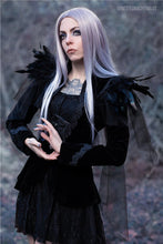 Load image into Gallery viewer, Gothic velvet jacket with swallow shoulder JW116 - Gothlolibeauty