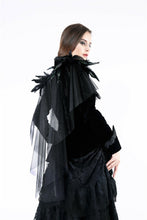 Load image into Gallery viewer, Gothic velvet jacket with swallow shoulder JW116 - Gothlolibeauty