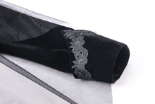 Load image into Gallery viewer, Gothic velvet jacket with swallow shoulder JW116 - Gothlolibeauty