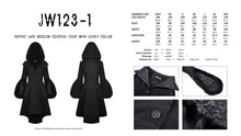 Load image into Gallery viewer, Gothic lady woolen cocktail coat with lovely collar JW123-1