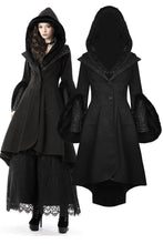 Load image into Gallery viewer, Gothic lady woolen cocktail coat with lovely collar JW123-1