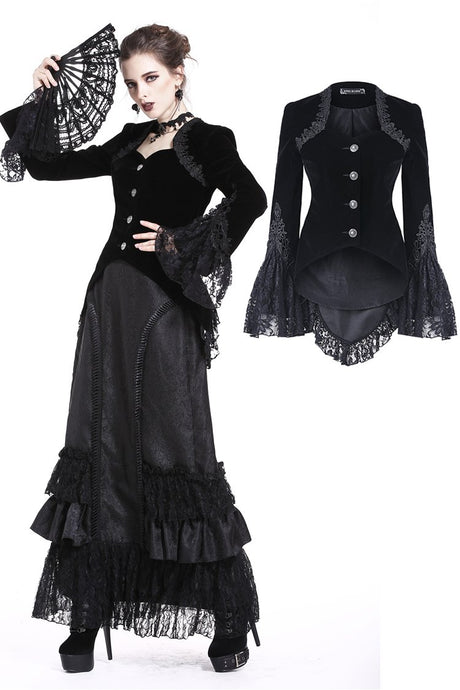 Gothic button jacket JW160 - Gothlolibeauty