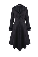 Load image into Gallery viewer, Gothic lady flower collar long coat JW167 - Gothlolibeauty
