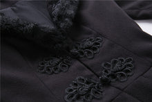 Load image into Gallery viewer, Gothic lady flower collar long coat JW167 - Gothlolibeauty