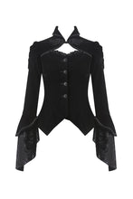 Load image into Gallery viewer, Gothic gorgeous bishop sleeves buttoned velvet jacket JW172 - Gothlolibeauty