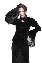 Load image into Gallery viewer, Gothic gorgeous bishop sleeves buttoned velvet jacket JW172 - Gothlolibeauty