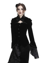 Load image into Gallery viewer, Gothic gorgeous bishop sleeves buttoned velvet jacket JW172 - Gothlolibeauty