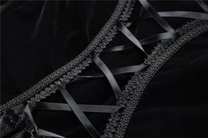 Gothic gorgeous bishop sleeves buttoned velvet jacket JW172 - Gothlolibeauty