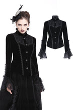 Load image into Gallery viewer, Gothic elegant lacey velvet blouse-shape jacket JW173 - Gothlolibeauty
