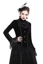 Load image into Gallery viewer, Gothic elegant lacey velvet blouse-shape jacket JW173 - Gothlolibeauty