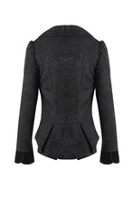 Load image into Gallery viewer, Elegant double collar Jacquard jacket JW179