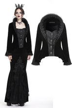 Load image into Gallery viewer, Gothic royal floral stand-up collar velvet jacket JW180 - Gothlolibeauty