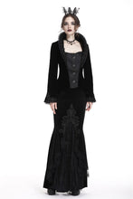 Load image into Gallery viewer, Gothic royal floral stand-up collar velvet jacket JW180 - Gothlolibeauty