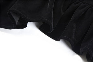 Gothic royal floral stand-up collar velvet jacket JW180 - Gothlolibeauty