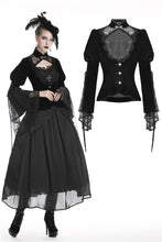 Load image into Gallery viewer, Elegant gothic velvet and lace jacket JW189 - Gothlolibeauty