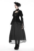 Load image into Gallery viewer, Elegant gothic velvet and lace jacket JW189 - Gothlolibeauty