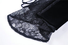 Load image into Gallery viewer, Elegant gothic velvet and lace jacket JW189 - Gothlolibeauty