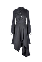 Load image into Gallery viewer, Punk long jacket with oblique asymmetrical shape JW208 - Gothlolibeauty