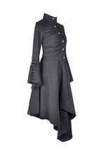 Load image into Gallery viewer, Punk long jacket with oblique asymmetrical shape JW208 - Gothlolibeauty