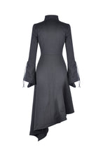 Load image into Gallery viewer, Punk long jacket with oblique asymmetrical shape JW208 - Gothlolibeauty