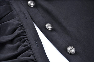 Punk long jacket with oblique asymmetrical shape JW208 - Gothlolibeauty