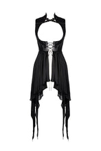 Load image into Gallery viewer, Punk chiffon irregular hem underbust sleeveless jacket JW212 - Gothlolibeauty