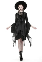 Load image into Gallery viewer, Punk chiffon irregular hem underbust sleeveless jacket JW212 - Gothlolibeauty