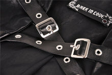Load image into Gallery viewer, Punk chiffon irregular hem underbust sleeveless jacket JW212 - Gothlolibeauty