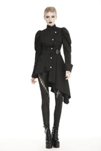 Load image into Gallery viewer, Punk warrior button up side long irreqular jacket JW215