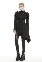 Load image into Gallery viewer, Punk warrior button up side long irreqular jacket JW215