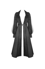 Load image into Gallery viewer, Women&#39;s lapel open front long cardigan gothic coat JW216