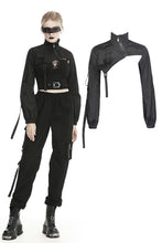 Load image into Gallery viewer, Punk women&#39;s moto irreqular zip cape coat JW217