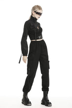 Load image into Gallery viewer, Punk women&#39;s moto irreqular zip cape coat JW217