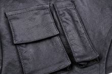 Load image into Gallery viewer, Punk women&#39;s moto irreqular zip cape coat JW217
